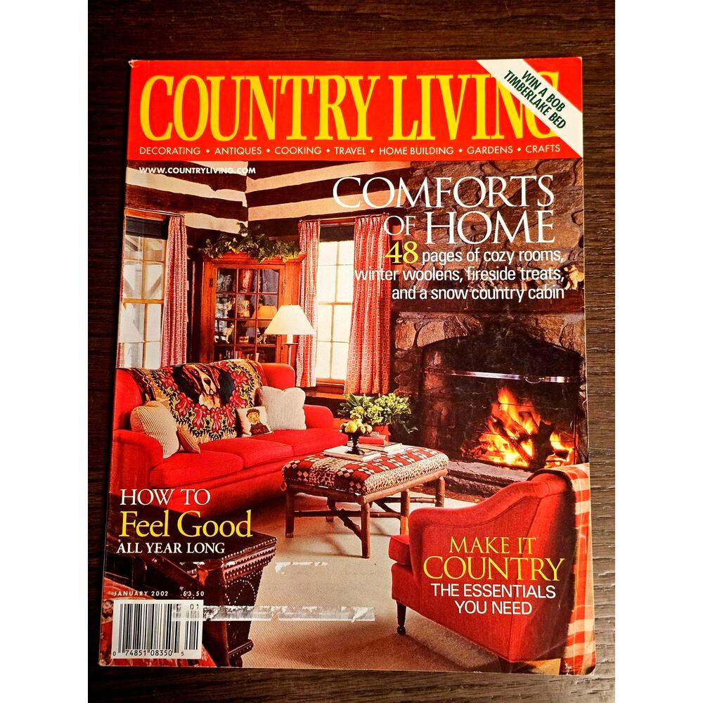 Country Living Magazine December 2002 Holiday Christmas Decorating Crafts